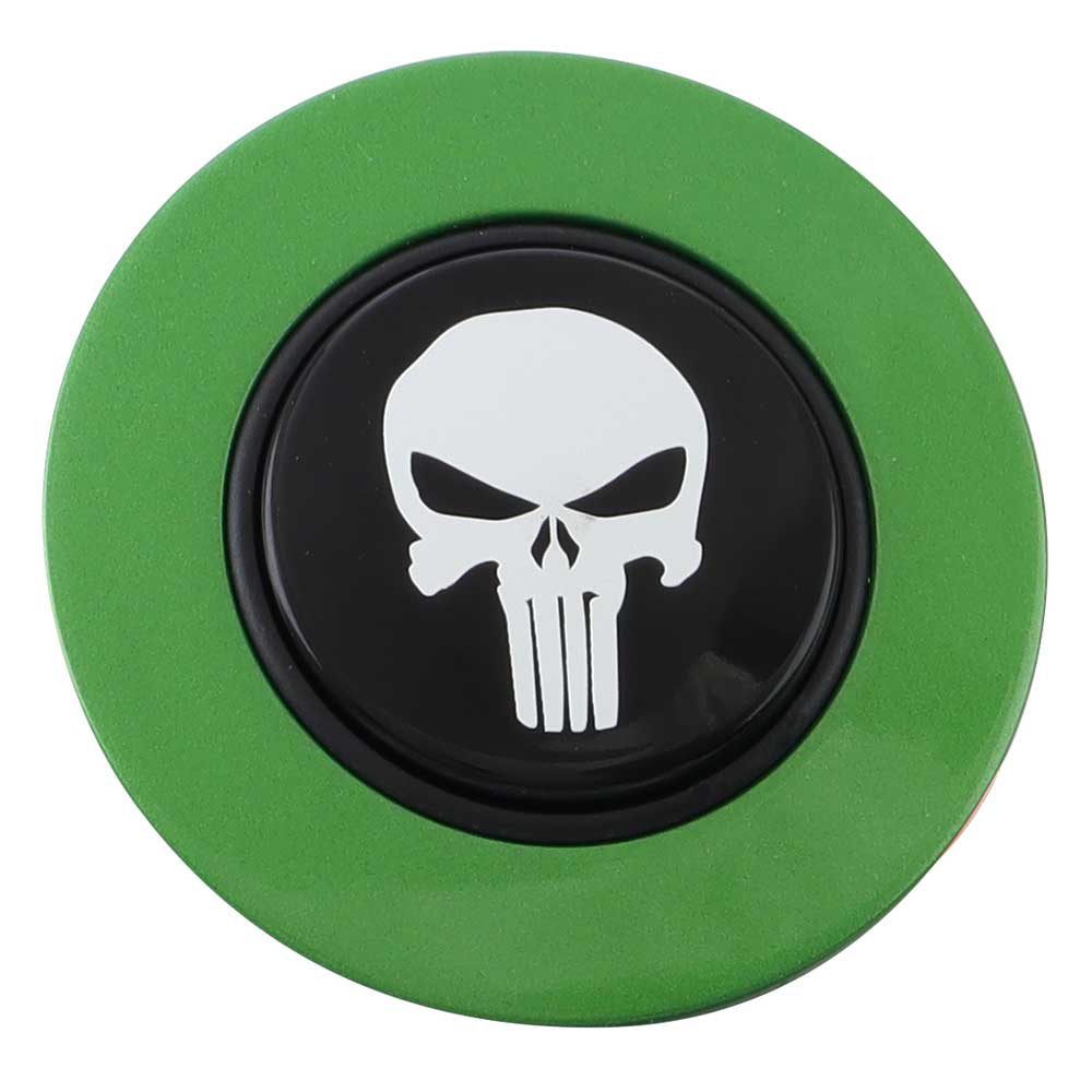 Magnetic Horn Button with Punisher on Black Medallion - Image 9