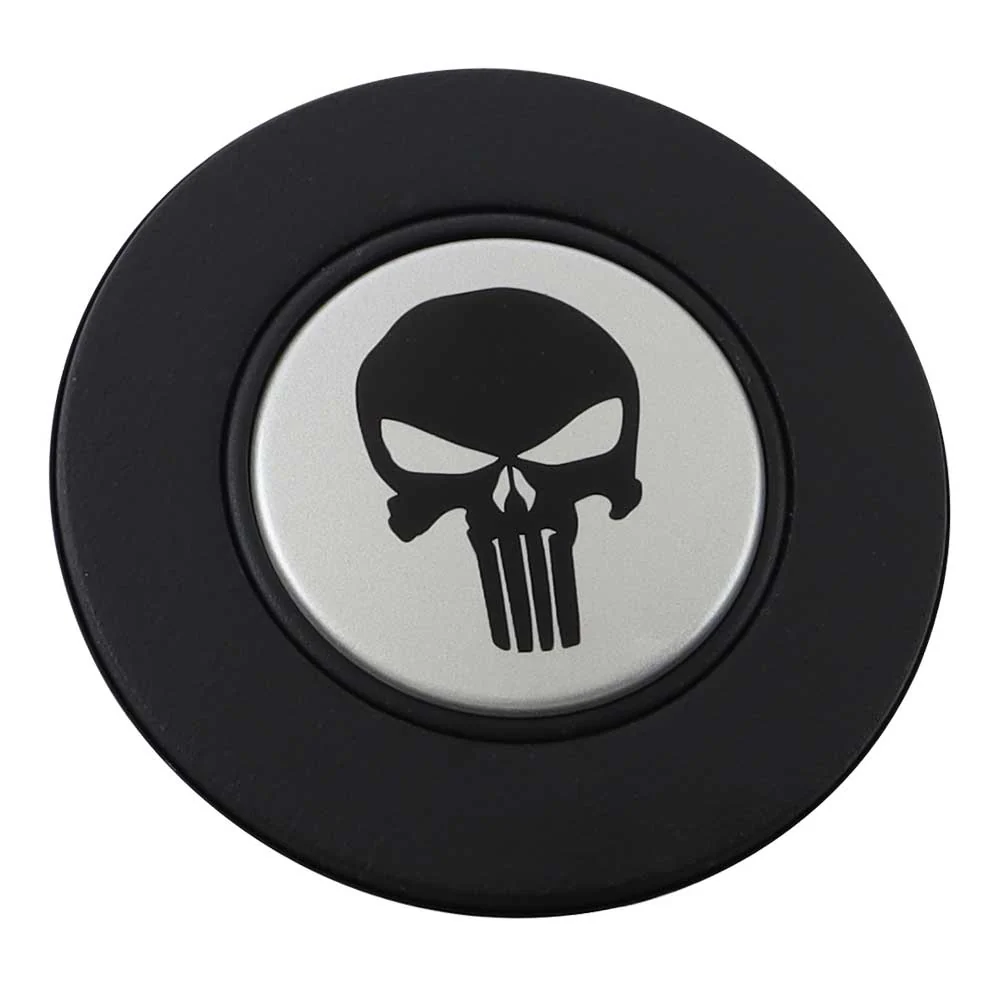 Magnetic Horn Button with Punisher on Silver Medallion - Image 11