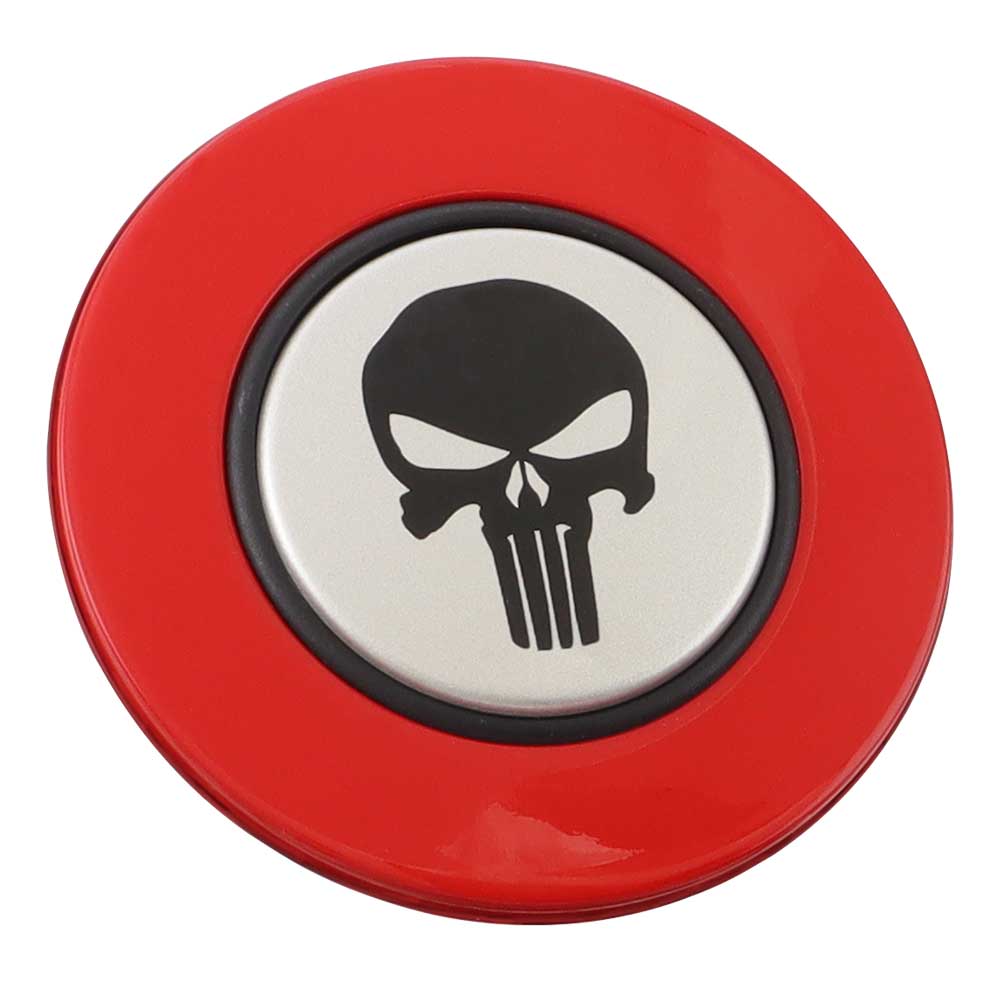 Magnetic Horn Button with Punisher on Silver Medallion - Image 12