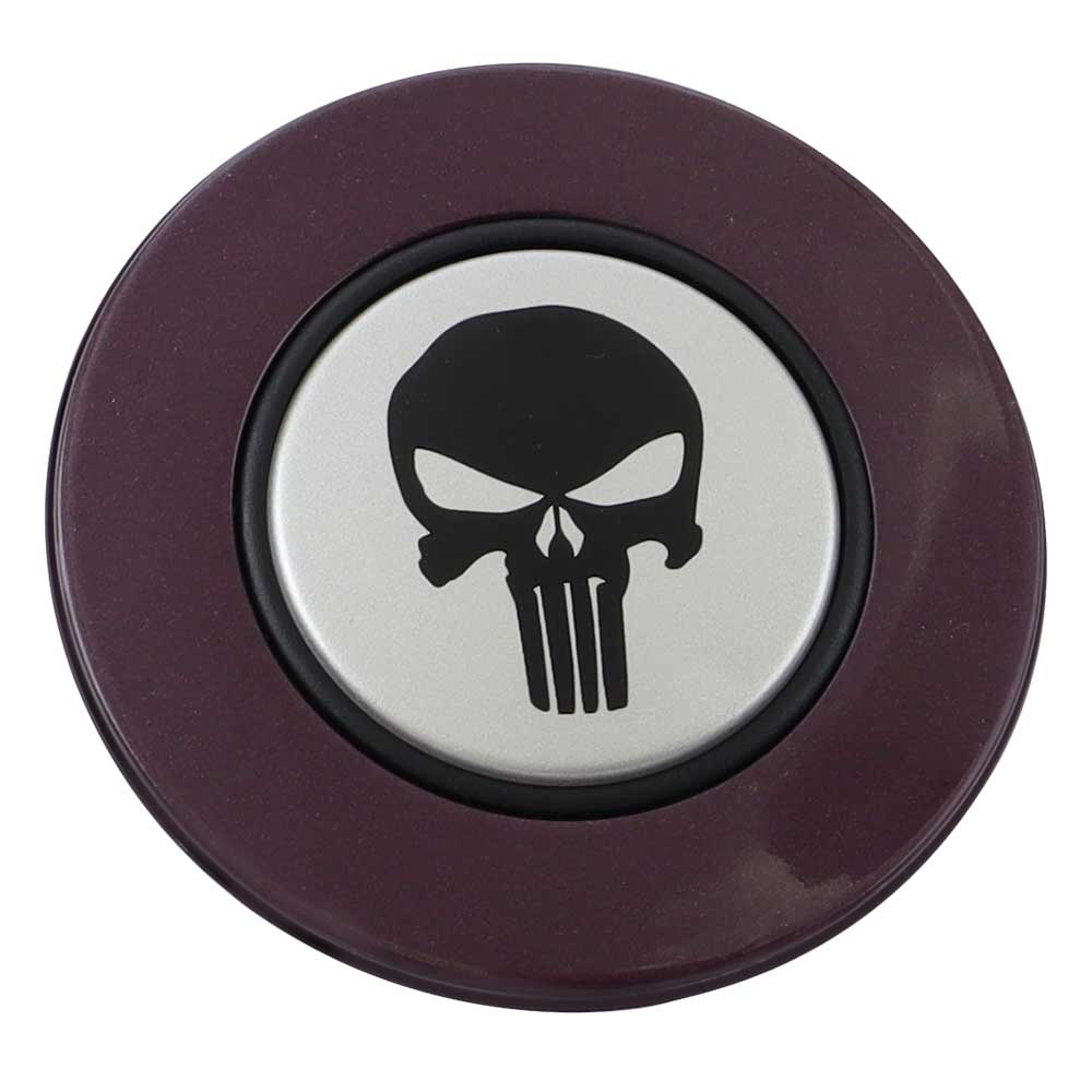 Magnetic Horn Button with Punisher on Silver Medallion - Image 14