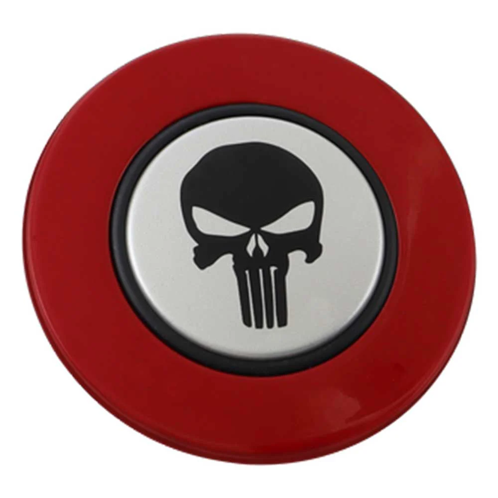 Magnetic Horn Button with Punisher on Silver Medallion - Image 15