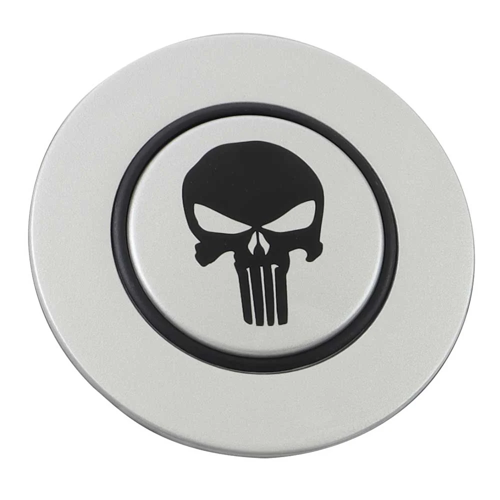 Magnetic Horn Button with Punisher on Silver Medallion - Image 16