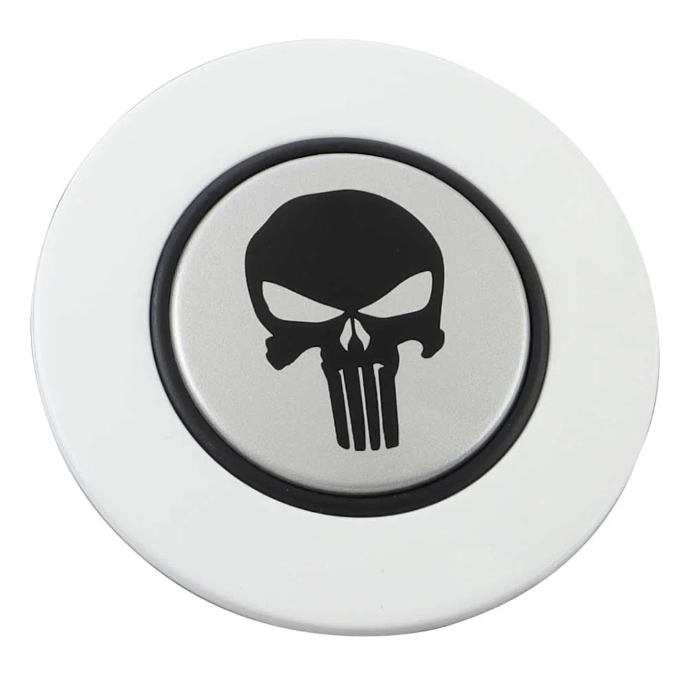 Magnetic Horn Button with Punisher on Silver Medallion - Image 5