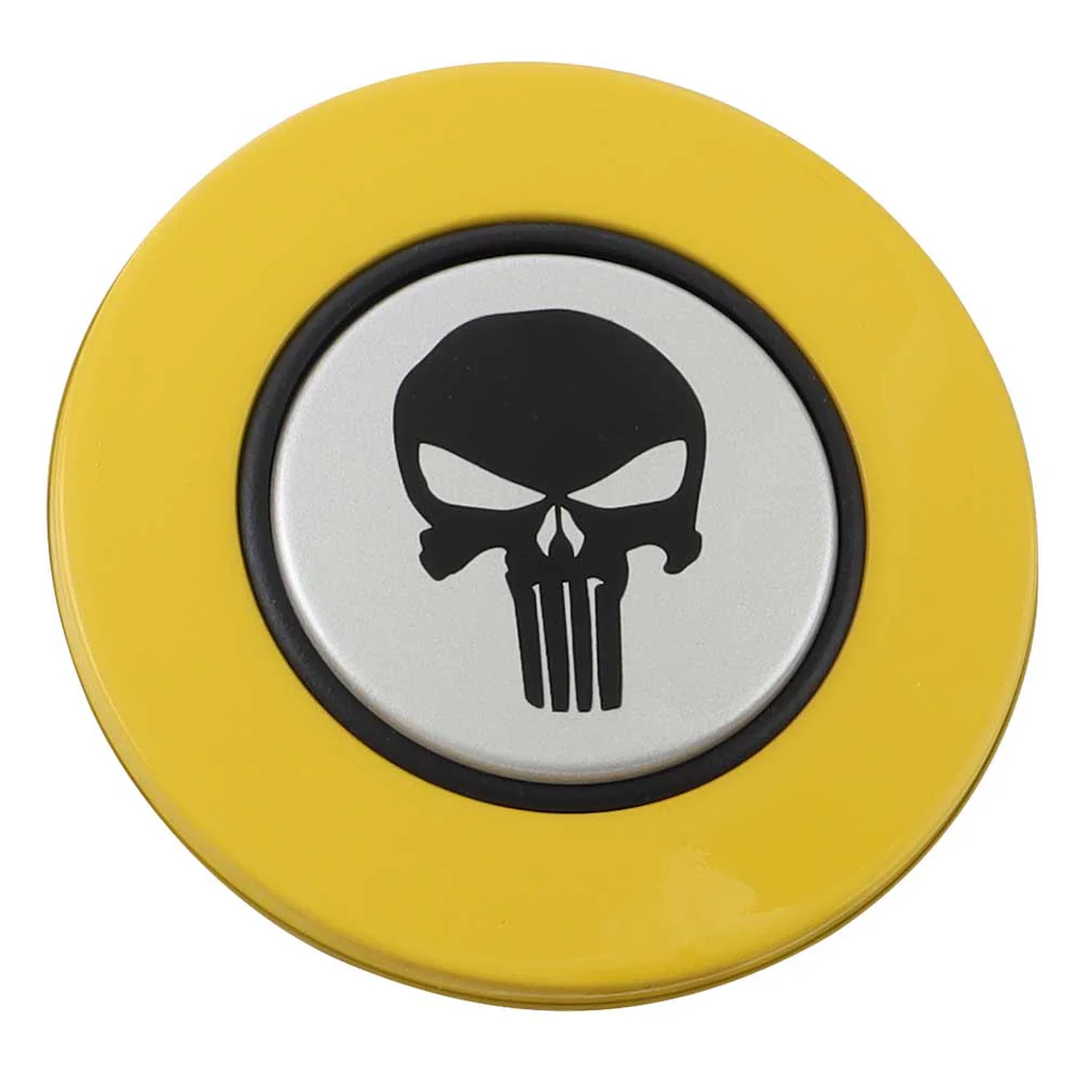 Magnetic Horn Button with Punisher on Silver Medallion - Image 6