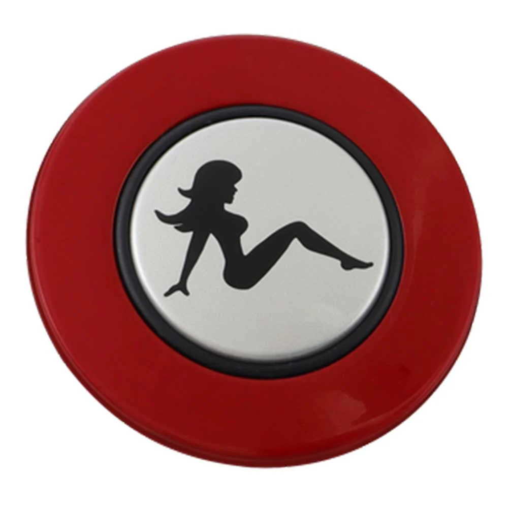 Magnetic Horn Button with Sitting Lady on Silver Medallion - Image 10