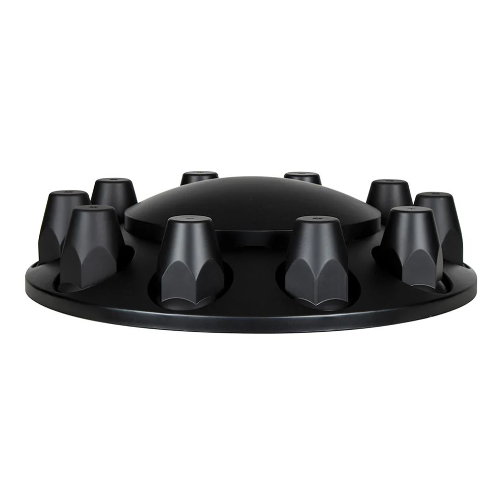 Matte Black Dome Axle Cover Combo with 33mm Nut Covers - Image 3