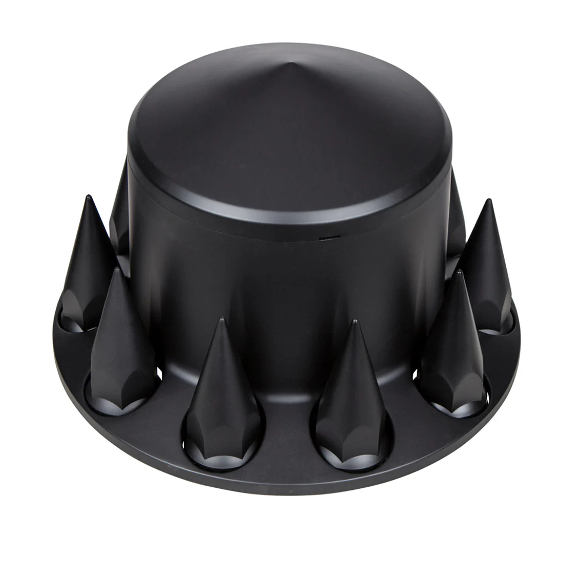 Matte Black Rear Axle Cover with 33mm Spike Thread-On Nut Covers