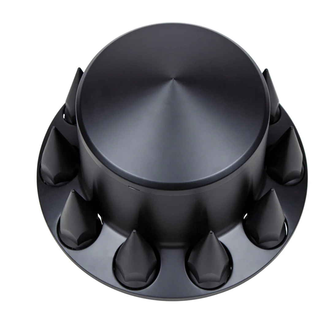 Matte Black Rear Axle Cover with 33mm Spike Thread-On Nut Covers - Image 3