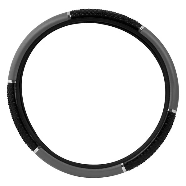 Matte Steering Wheel Cover with Black Grips 18" - Image 4