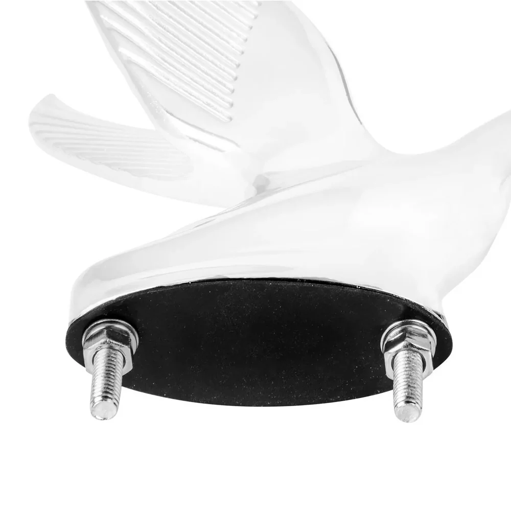 Matte White Original Swan Hood Ornament - Image 4