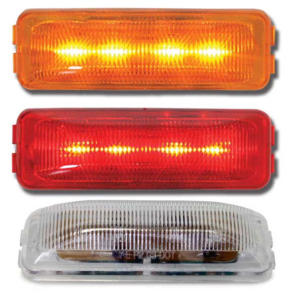 Medium Rectangular LED Side Marker Lights