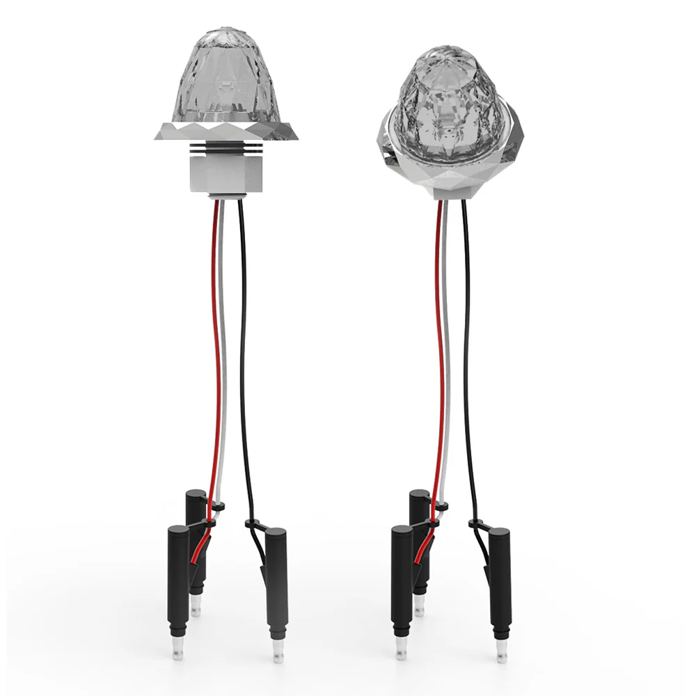 Mid Size Hero Watermelon Jewel Light with Clear Lens and White LEDs - Image 4