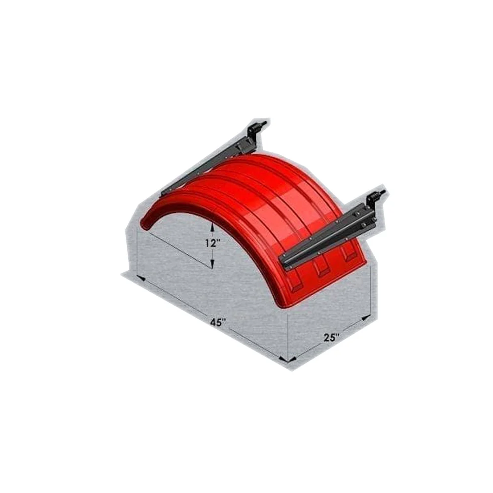 MIN150 Paintable Poly 45"L Single Axle Fender - Image 3