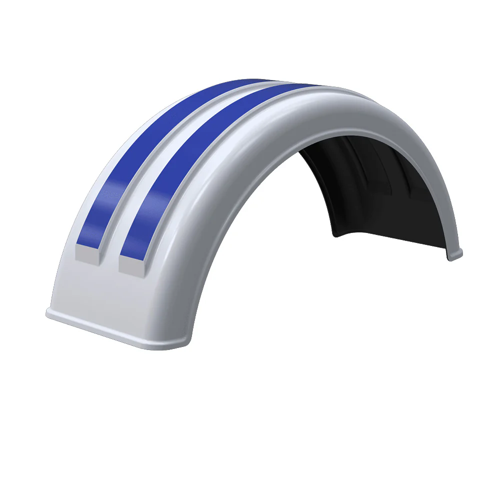 MIN161200 Paintable Finish 12"W Poly Lift Axle Fender
