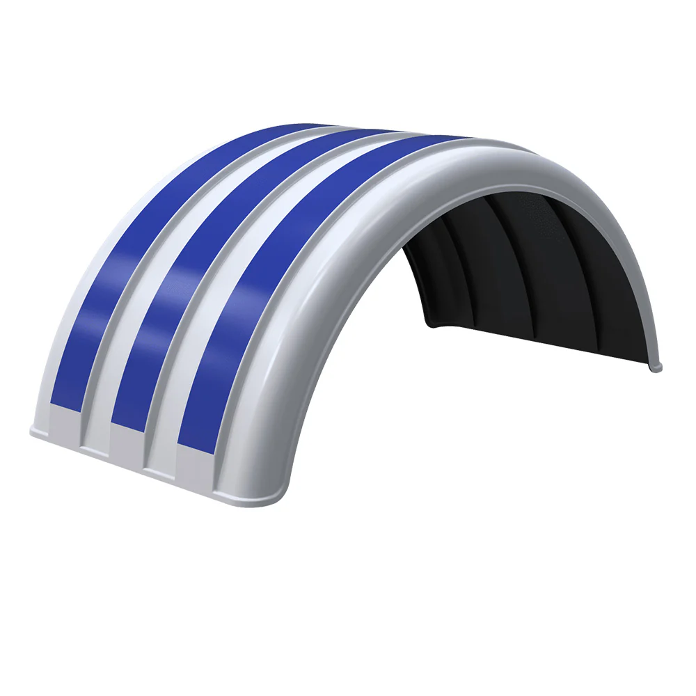 MIN1900 Paintable Single Axle 44"L Poly Fender for 19.5" Dual Tires