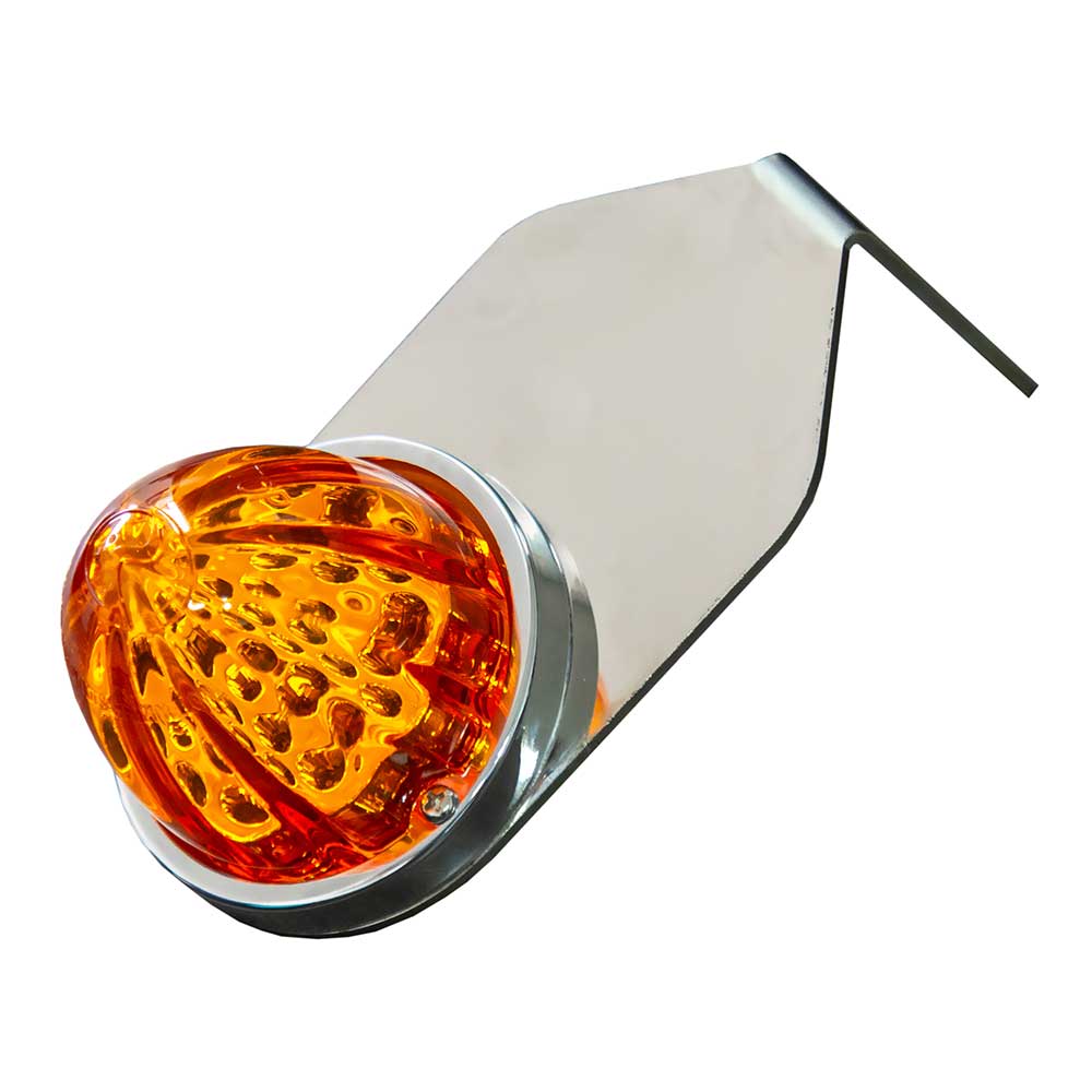 Mirror Mount Turn Signal 90 Degree Bracket with Watermelon Cutout - Image 2