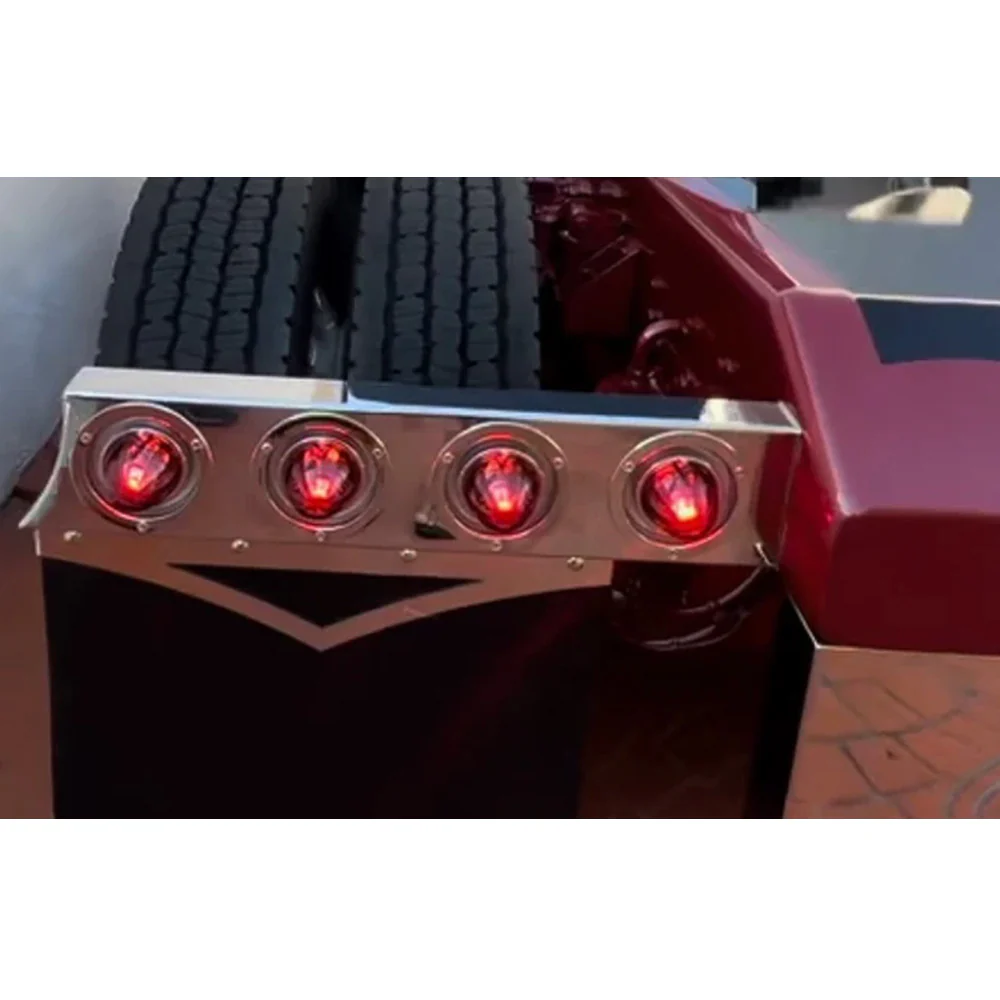 Mud Flap Stainless Steel Hanger with 4" Watermelon Cutouts