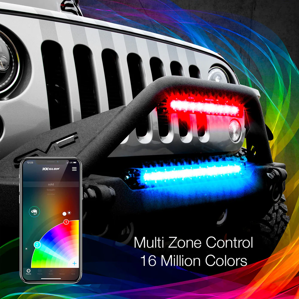 Multi-Color RGBW 14" LED Light Bar - Image 4