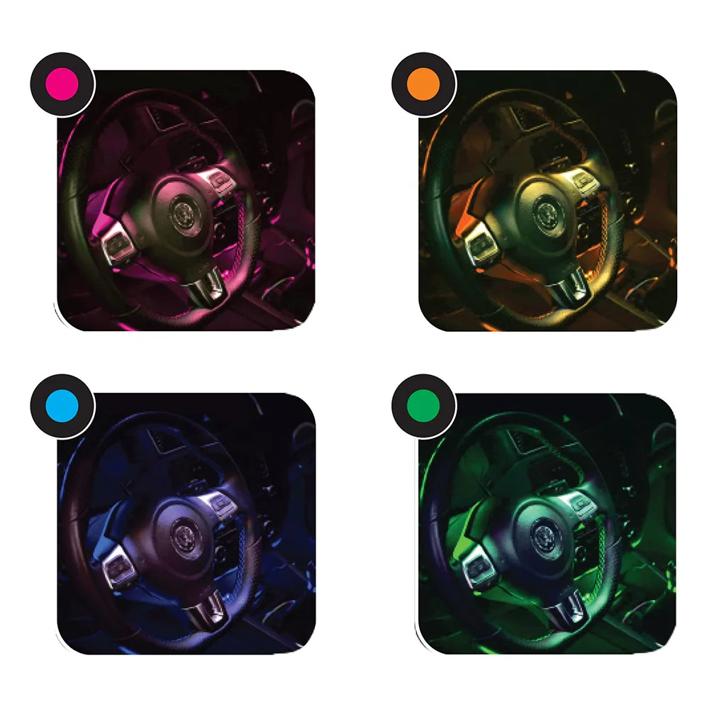 Multicolor LED Light Pods with Remote, Pair - Image 2