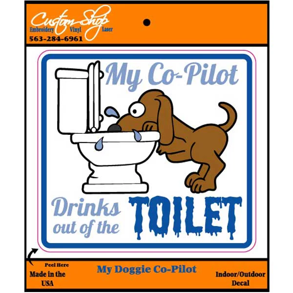 My Doggie Co-Pilot Decal