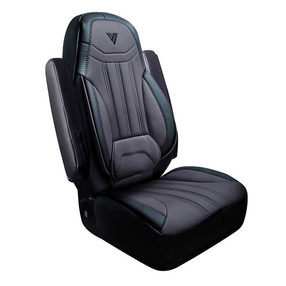 National Seat Standard High Back Faux Leather Seat Covering - Image 5