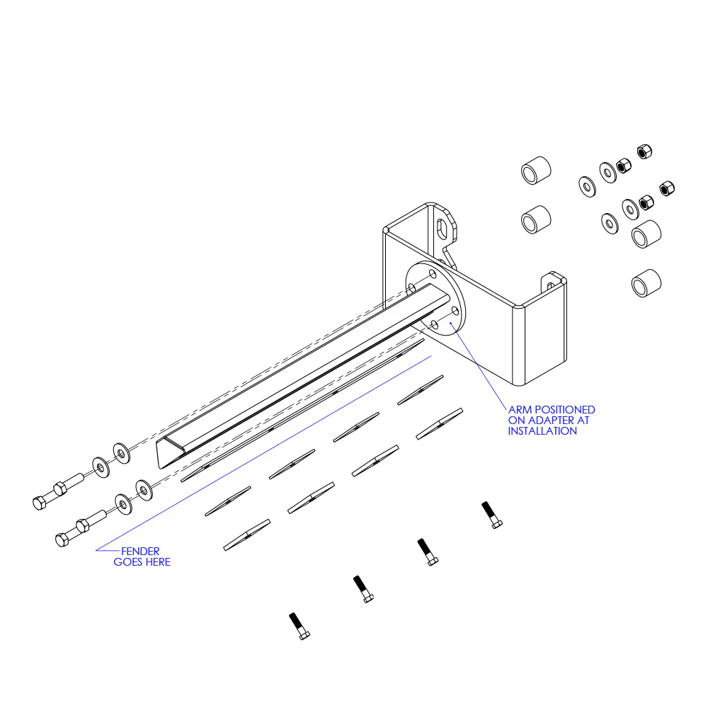 NeWay Fender Mounting Bracket Kit - Image 2