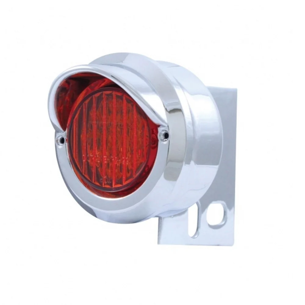 Nine 2" LED Mud Flap Hanger End Light with Visor - Image 4