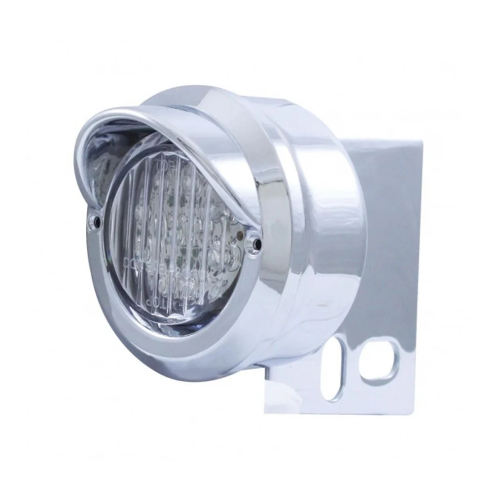 Nine 2" LED Mud Flap Hanger End Light with Visor - Image 5