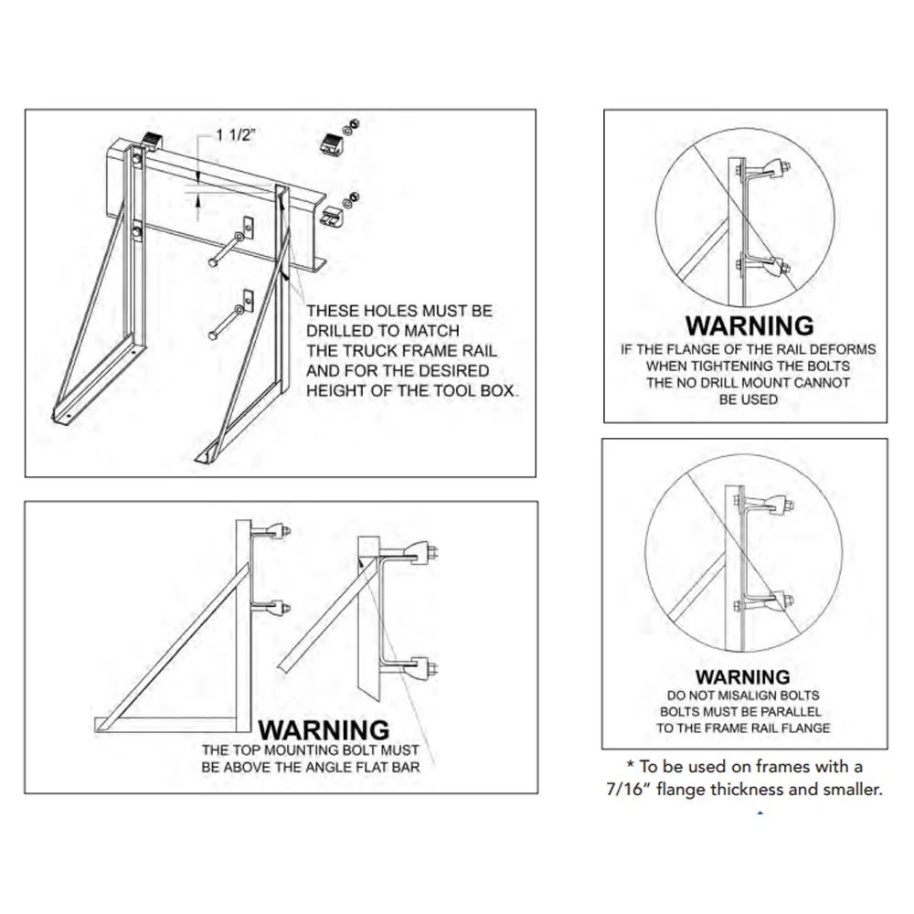 No Drill Ez-Mounting Kit for 18"D Toolbox - Image 4