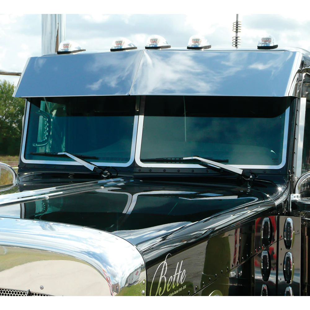 Old School Windshield Trim for Peterbilt 379, 389