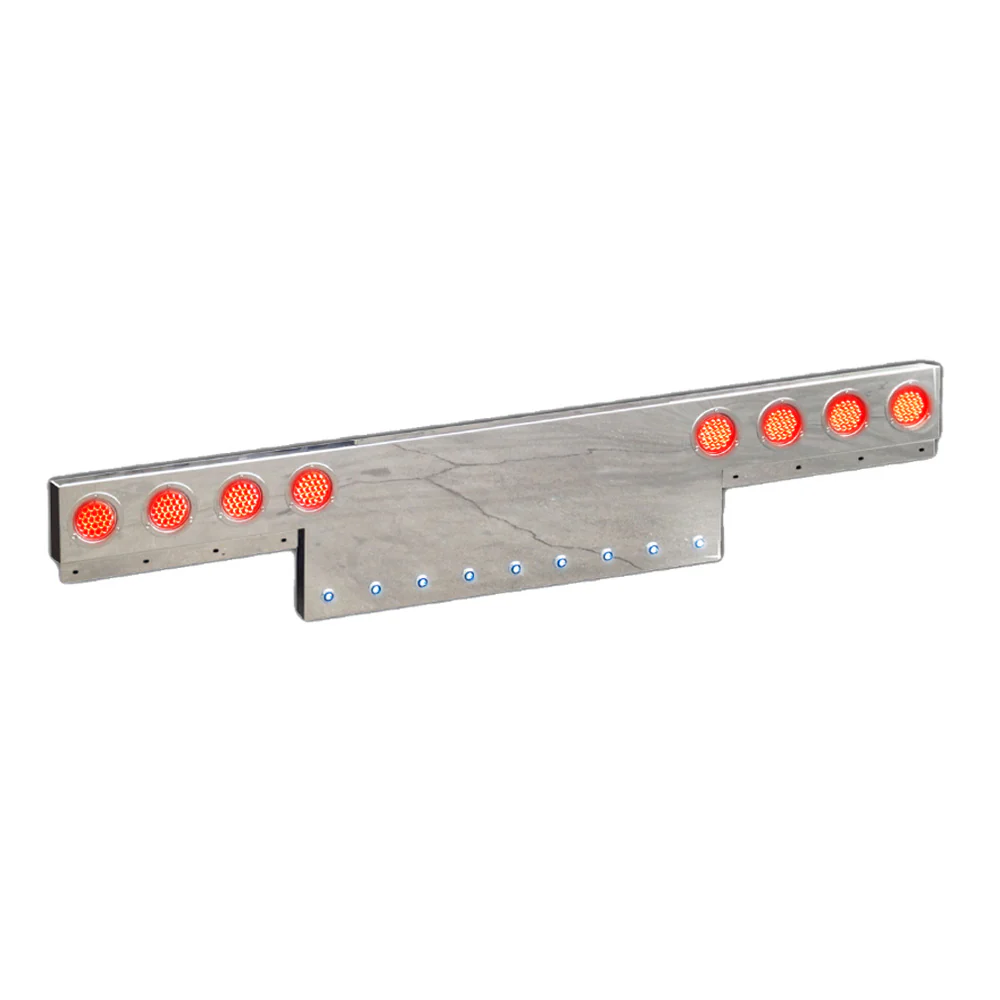 One-Piece 94" x 8" Rear T-Bar with Light Cutouts