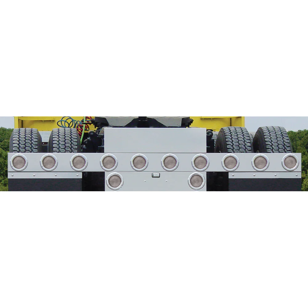 One-Piece Rear Light Bar with 10 Red/Clear Lights