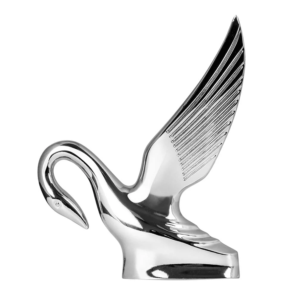 Original Style Chrome Swan Hood Ornament - Image 2