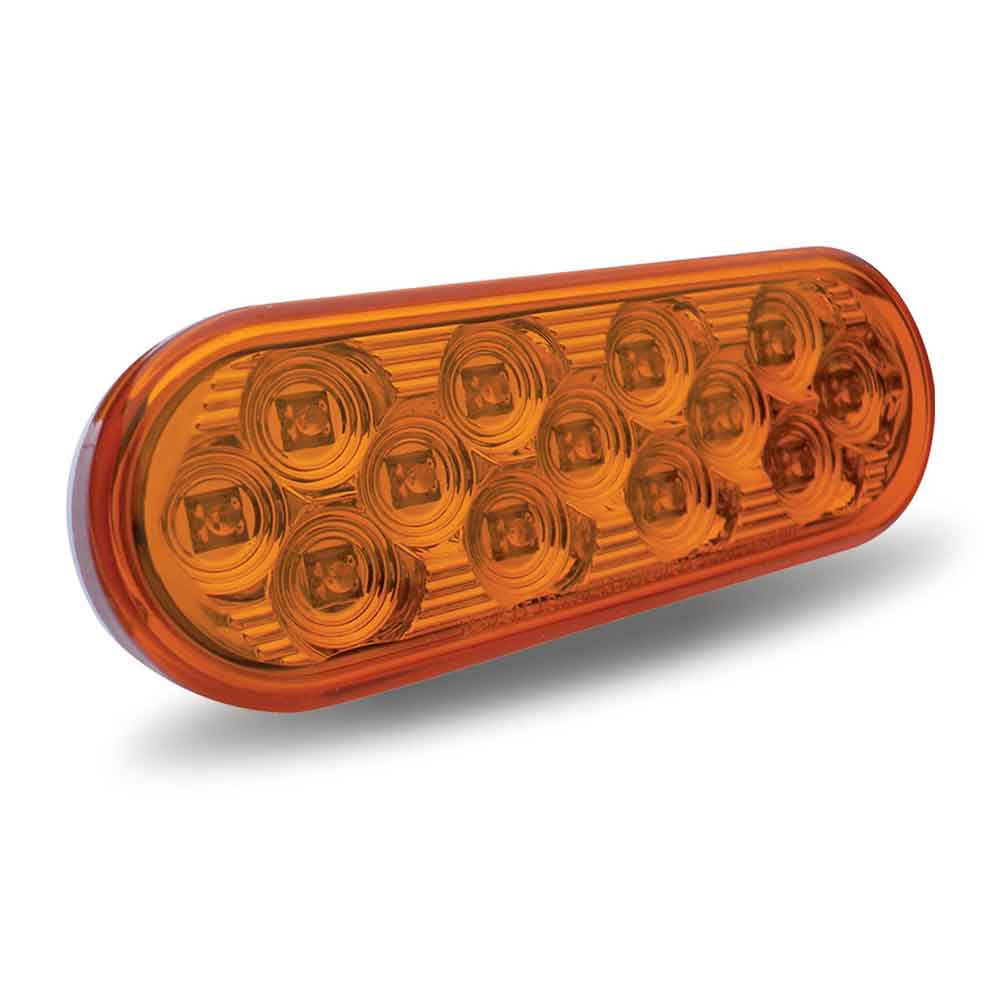 Oval Amber/Clear Lens Turn/Marker LED Light