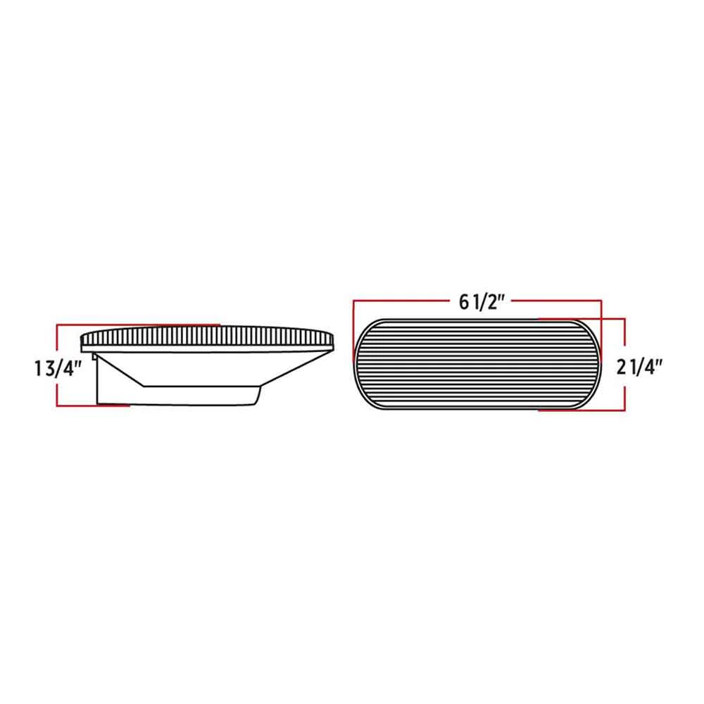 Oval Amber/Clear Lens Turn/Marker LED Light - Image 3