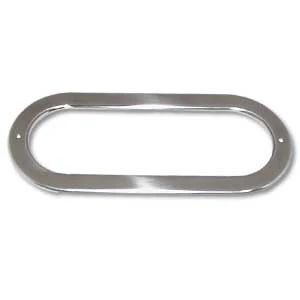 Oval Stainless Steel Light Bezel without Visor