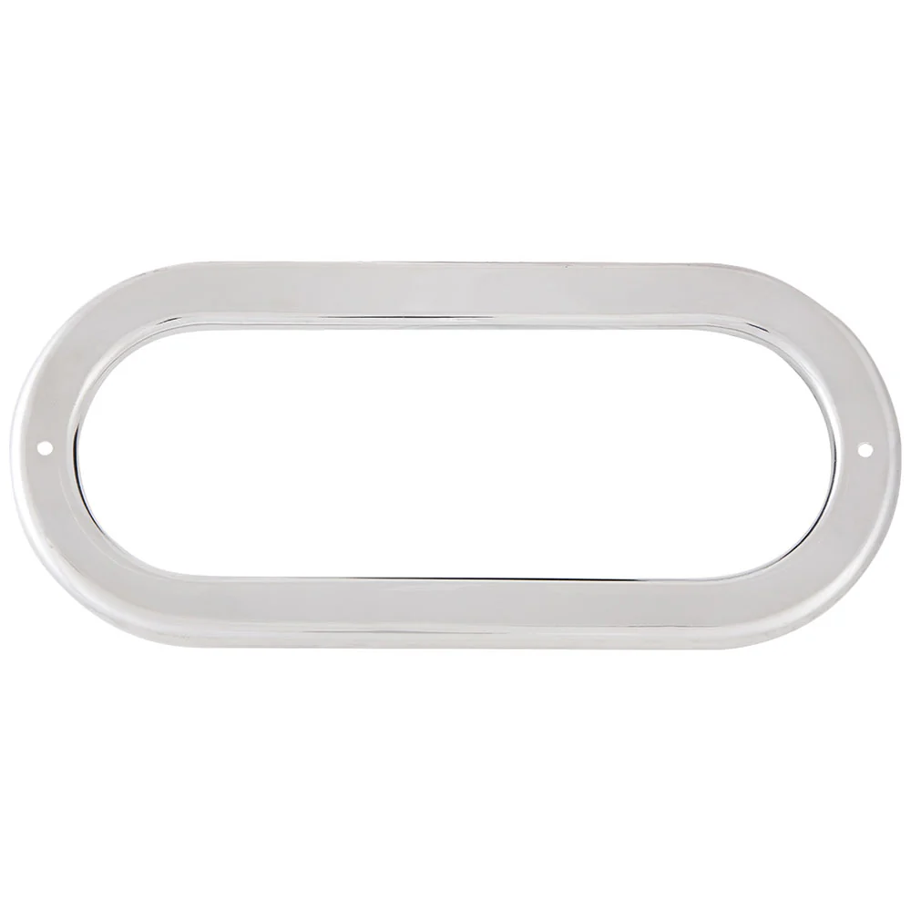 Oval Stainless Steel Light Bezel without Visor - Image 2