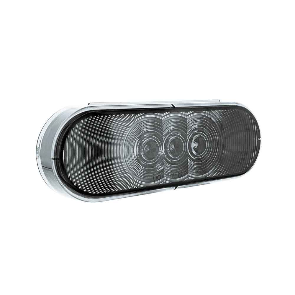 Oval White with Clear Lens Back UP LED - Image 6