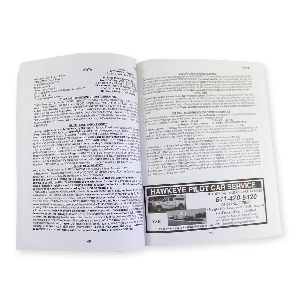 Oversized Load Regulations & Pilot Car Directory