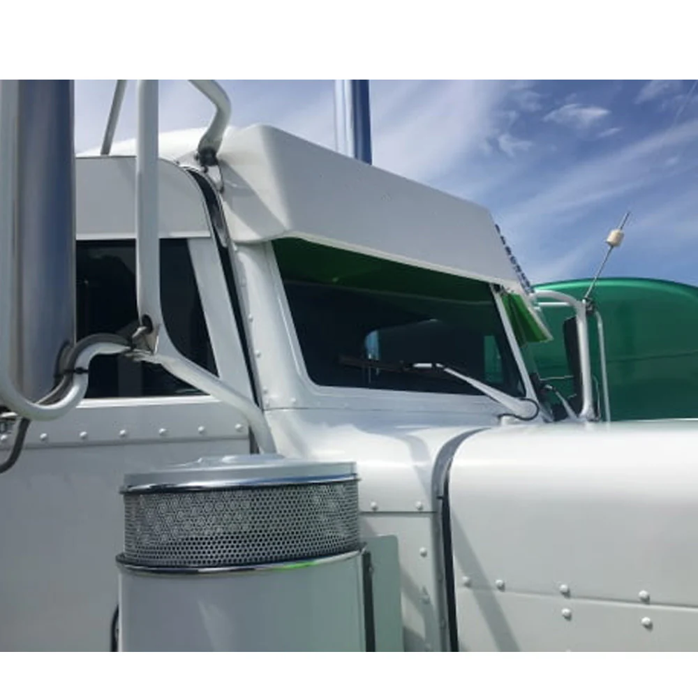 Peterbilt 10" Fiberglass Straight Gangster Visor - Image 2