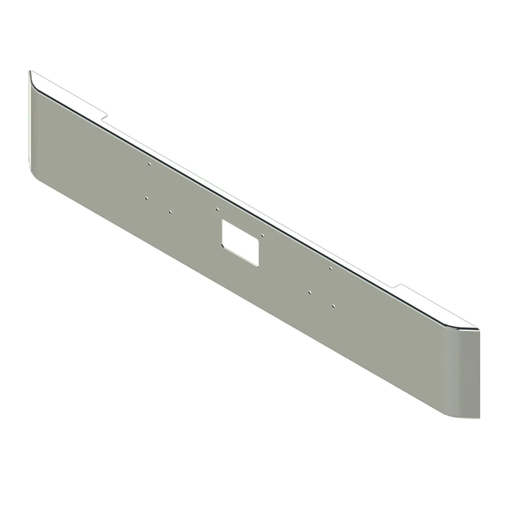 PB 1967-1986 378, 379 16" Texas Square SS Bumper - Image 2