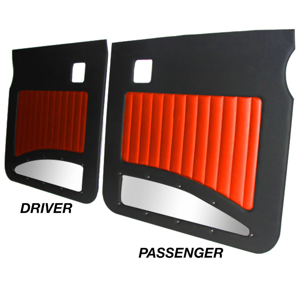 PB 359, 379 Black/Red Street Rod Door Panels - Image 2