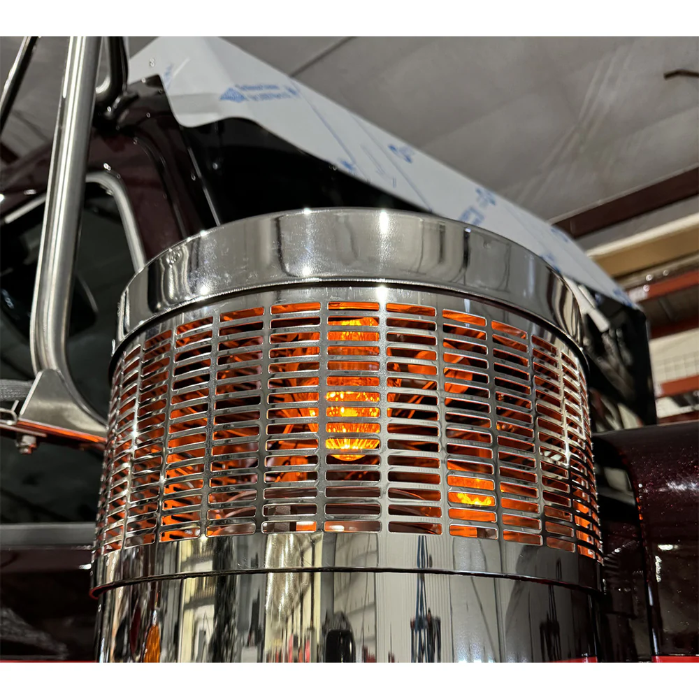 PB 389, 589 Air Cleaner SS Light Brackets for 15" Donaldson  with One Watermelon Cutout