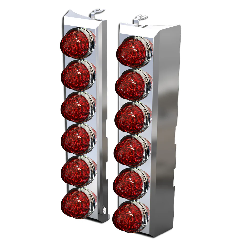 PB 589 2024+ Rear SS Breather Light Bar with 12 Watermelon LEDs