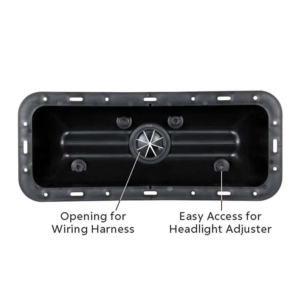 PB, KW, FL and WS High Power Blackout Projection LED Headlight with Turn Signal and Position Light Bar - Image 5