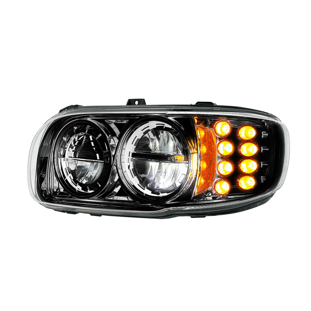 PB389, 388, 567 Black High Power w/ Turn, Position Light Headlight - Image 4