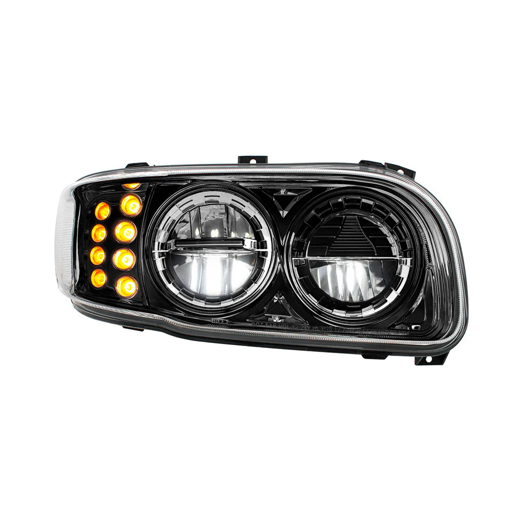 PB389, 388, 567 Black High Power w/ Turn, Position Light Headlight - Image 9