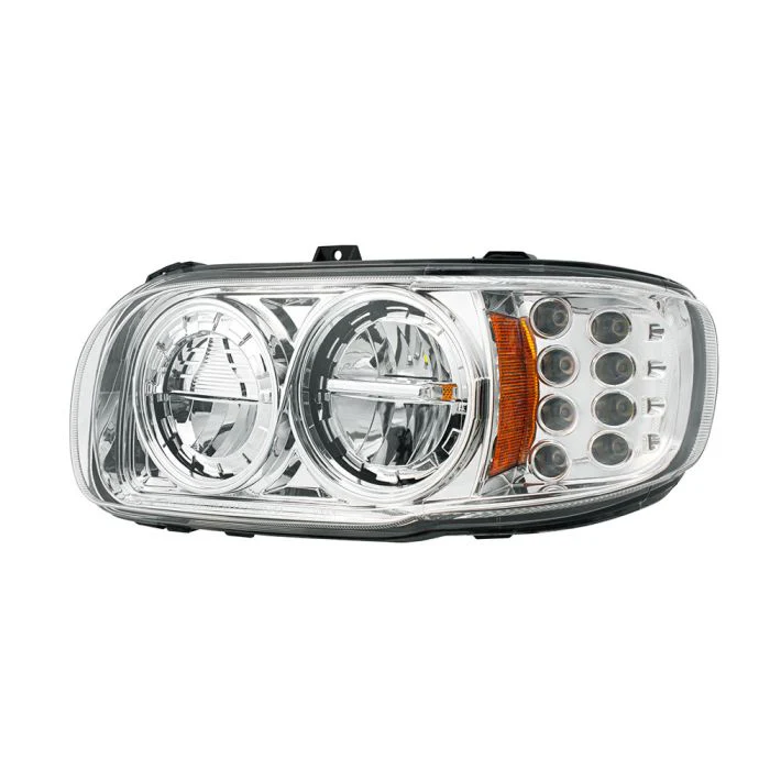 PB389, 388, 567 Chrome High Power w/ Turn, Position Light Headlight - Image 4