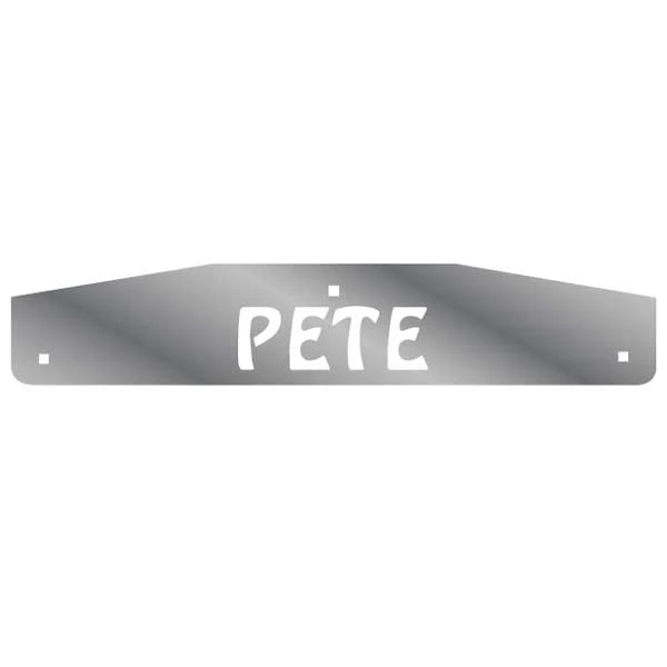 Pete Mud Flap Weights with Back Plates (PR)