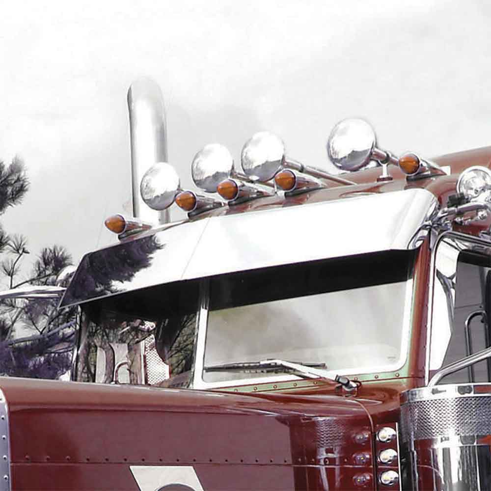 Peterbilt 14" Boltless Ultra Cab Visor